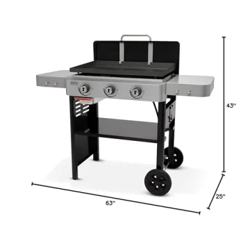 Weber 28" Gas Griddle - 3 Burner Outdoor Cooking