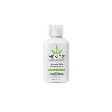 Hempz Sensitive Skin Herbal Body Moisturizer with Oatmeal, Shea Butter for Women and Men,2.25 oz. -P...