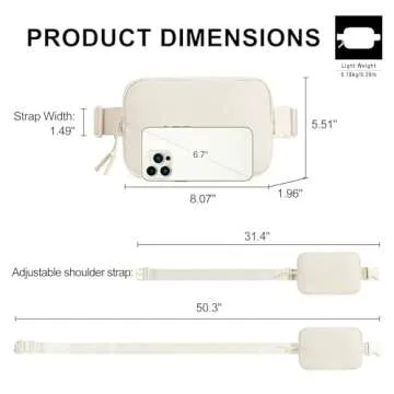 CLUCI Small Belt Bag for Women, Crossbody Everywhere Waist Packs Trendy, Women's Fanny Pack with Adjustable Strap