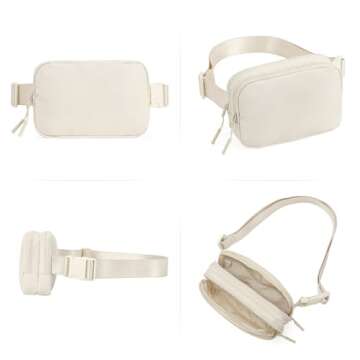 CLUCI Small Belt Bag for Women, Crossbody Everywhere Waist Packs Trendy, Women's Fanny Pack with Adjustable Strap