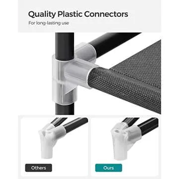 SONGMICS Portable Closet with 6 Shelves and Hanging Rail