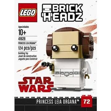 LEGO 6225350 Brickheadz Princess Leia Organa 41628 Building Kit, Multicolor