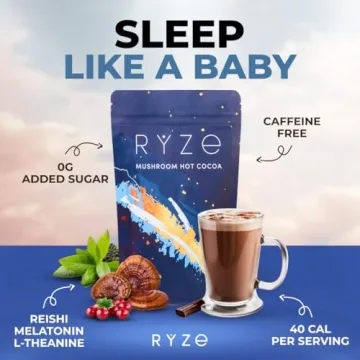 RYZE Mushroom Hot Cocoa Sleep Aid & Keto Friendly