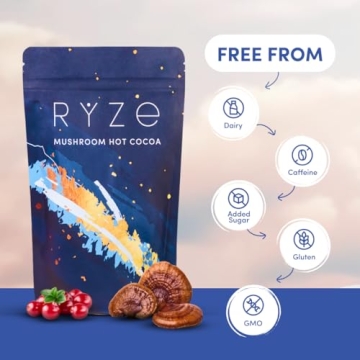 RYZE Mushroom Hot Cocoa Sleep Aid & Keto Friendly