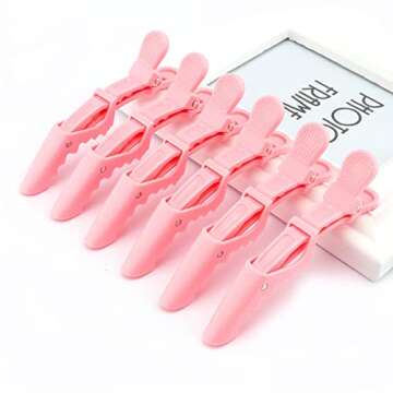 Ondder 24 Pack Alligator Clips for Hair Styling