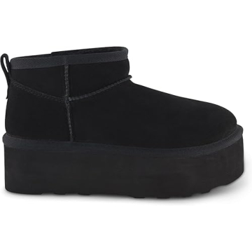 CUSHIONAIRE Hippy Women’s Cozy Platform Ankle Boots