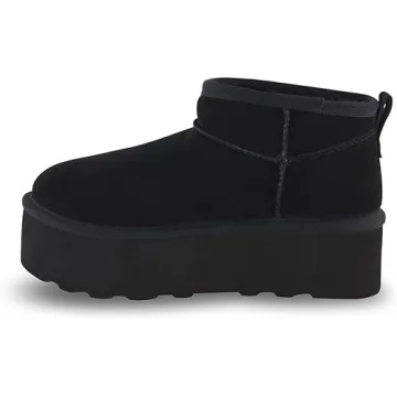 CUSHIONAIRE Hippy Women’s Cozy Platform Ankle Boots
