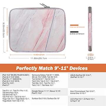 MoKo Tablet Sleeve Case for iPad Air and Galaxy Tab