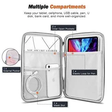 MoKo Tablet Sleeve Case for iPad Air and Galaxy Tab