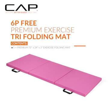 CAP Barbell All Purpose Folding Anti Tear Exercise Training Aerobic Fitness Gym & Gymnastics Balance...