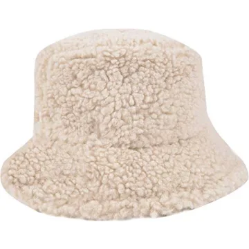 ChezAbbey Faux Fur Bucket Hat - Cozy, Stylish Winter Essential for All Ages