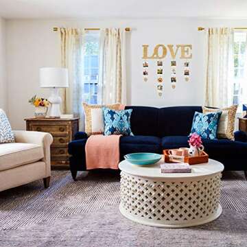 AIRGLO Wood Love Wall Decor Photo Display With Clips