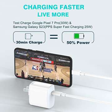 30W Fast Charging USB C Charger for iPad Pro and More