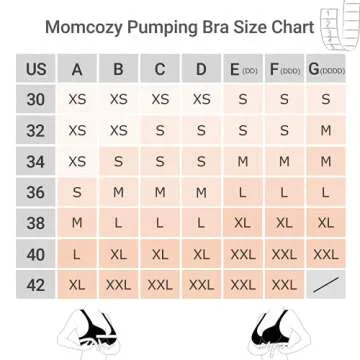 Momcozy Pumping Bra, Pumping Bra Hands Free 2 Pack Comfortable All Day Wear Pumping and Nursing Bra in One Holding Breast Pump for Spectra, Lansinoh, Medela
