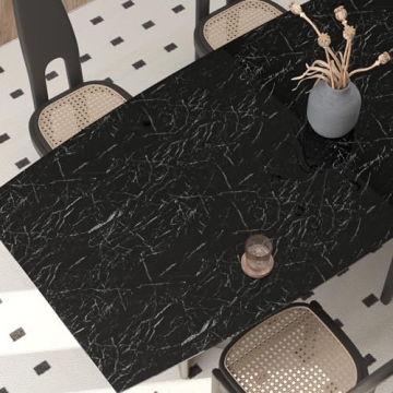 VEELIKE Black Marble Contact Paper for Stylish Home Decor