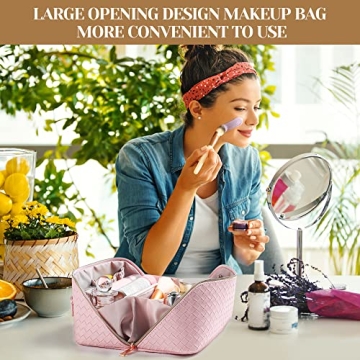 SFXULIX Waterproof Travel Makeup Bag - Large Capacity & Stylish