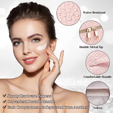 SFXULIX Waterproof Travel Makeup Bag - Large Capacity & Stylish