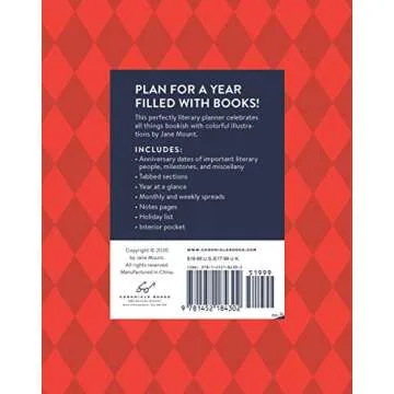 Bibliophile 2021 12-Month Planner: (Weekly Agenda of Miscellany for Book Lovers, Yearly Calendar for Writers)