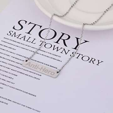 Holy rose Reputation Necklace Fearless Necklace Speak Now Necklace Music Lover Gift Singer Gifts Sin...