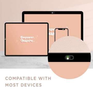 MESMOS 6pk Laptop Camera Cover Slide Cute, Laptop Accessories, Phone & Computer Camera Webcam Cover Slide, Web Cam Privacy Blocker (Small)