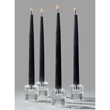 Serene Spaces Living Set of 4 Clear Ribbed Glass Votive Holders, Perfect for Weddings and Home Décor, Measures 2.25" Tall and 2" Diameter