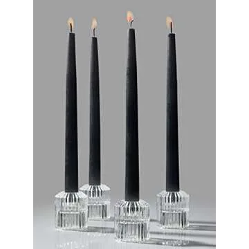 Serene Spaces Living Set of 4 Clear Ribbed Glass Votive Holders, Perfect for Weddings and Home Décor, Measures 2.25" Tall and 2" Diameter