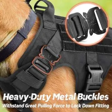 Adjustable Tactical Dog Harness for Medium Breeds