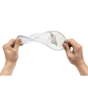 Luffymomo Womens Rhinestone Bowtie Flip Flops Summer Beach Jelly Rain Flat Sandals(8 M US Transparent)