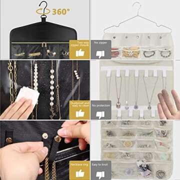 Stylish CHICECO Jewelry Holder Organizer for Travel