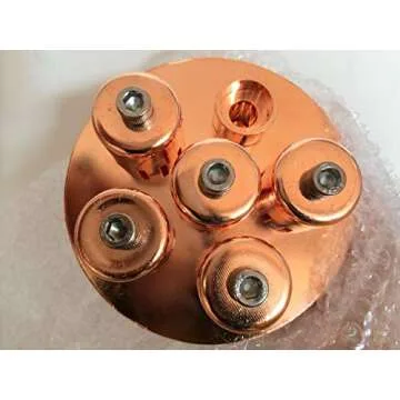 4 inch copper bubble plate (gold, 1)