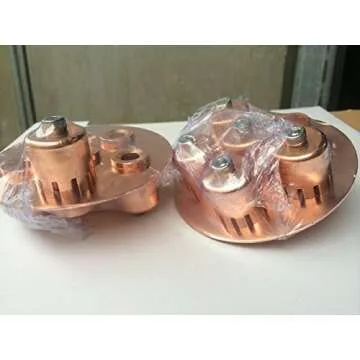 4 inch copper bubble plate (gold, 1)