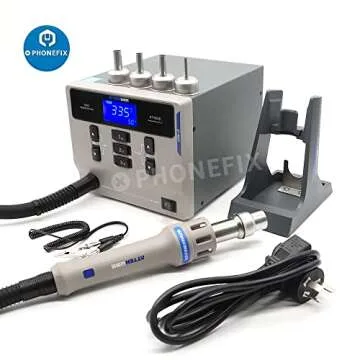 ATTEN ST-862D Lead-free Hot Air Gun Soldering Station, 1000W 110V Hot Air Rework Station with Intelligent Digital Display For Mobile Phone PCB Chip Welding Repair (110V)