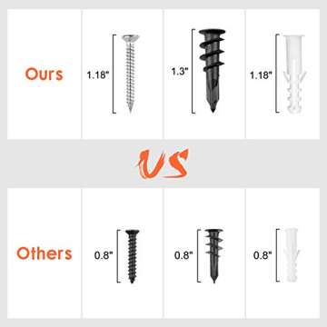 Garage Hooks Heavy Duty 14 Pack, Steel Garage Storage Hooks, Tool Hangers for Garage Wall Utility Wall Mount Garage Hooks and Hangers with Anti-slip Coating for Garden Tools, Ladders, Bulky Items