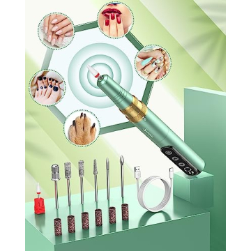 SENIGNOL Electric Cordless Nail Drill for Home Manicure