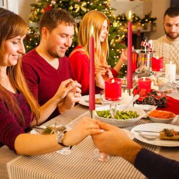 Affordable 10 Inch Burgundy Taper Candles for Events