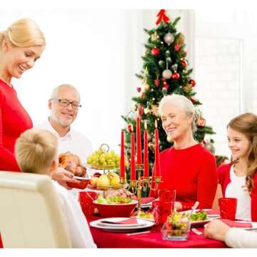 Affordable 10 Inch Burgundy Taper Candles for Events