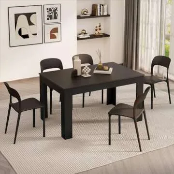 Mobili Fiver Easy Extendable Dining Table for 6-8 People