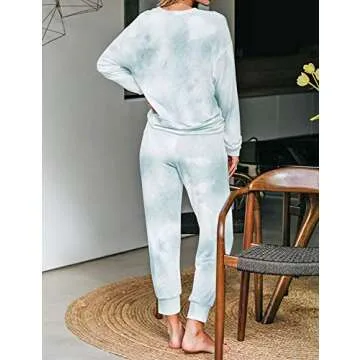 Stylish LookbookStore Tie Dye Pajama Set for Women