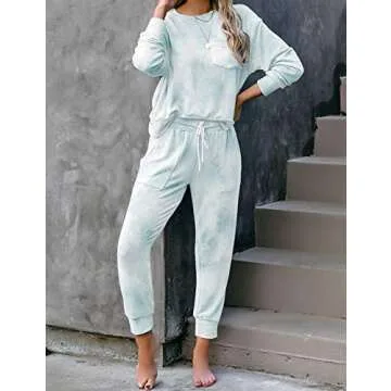 Stylish LookbookStore Tie Dye Pajama Set for Women