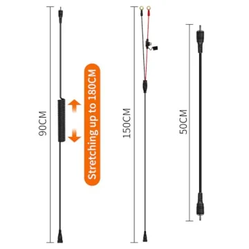 CHolic Heated Shield Cord for Snowmobile and Motorcycle