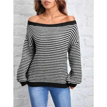 ZAFUL Women Off Shoulder Sweater for Every Occasion