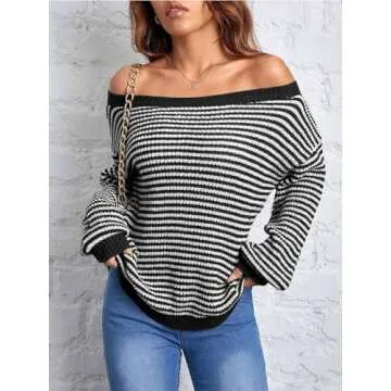 ZAFUL Women Off Shoulder Sweater for Every Occasion
