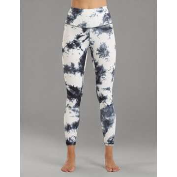 YUNOGA Women's Ultra Soft High Waisted Seamless Leggings Tummy Control Yoga Pants (XS, Black&White)