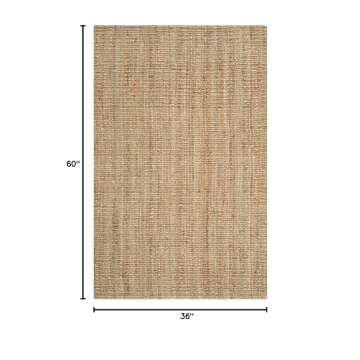 SAFAVIEH Natural Fiber Collection Accent Rug - 3' x 5', Natural, Handmade Chunky Textured Jute 0.75-...