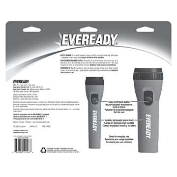 EVEREADY LED Flashlights (4-Pack), Bright Flashlights for Emergencies and Camping Gear, Power Outage...