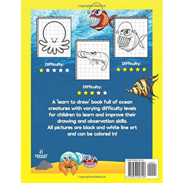 Learn to Draw Ocean Creatures for Kids Aged 5-7