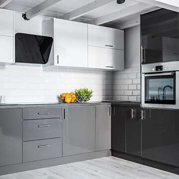 Ravinte 24 Pack | 6" Cabinet Pulls Brushed Nickel Stainless Steel Kitchen Cupboard Drawer Pulls Cabinet Handles 6 Inch Length，3-1/2 Inch Hole Center with Mounting