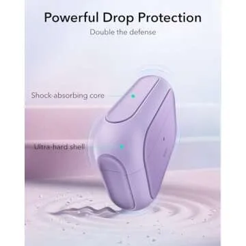 ESR for AirPods Pro 2nd Generation Case (HaloLock), Compatible with Airpods Pro Case 2nd/1st Gen (2023/2022/2019), Compatible with MagSafe, Full Drop Protection Cover with Lanyard, Purple