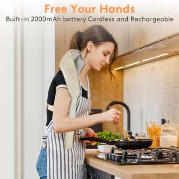 CLMTAS Shiatsu Neck Massager for Pain Relief and Relaxation