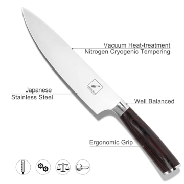 imarku Japanese Chef Knife - 8" Sharp and Durable